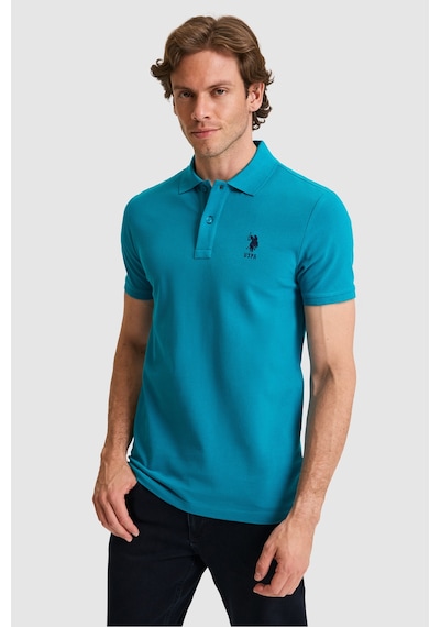 U.s. Polo Assn. Erkek Petrol Tişört Basic 50326920-vr102