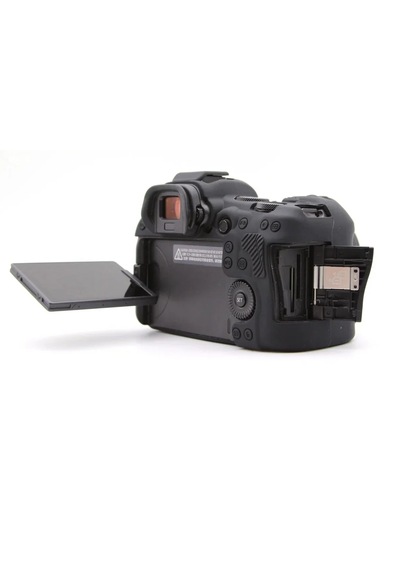 Mettzchrom Canon Eos R6 Mark Iıı Uyumlu Silikon Koruyucu Kılıf Siyah