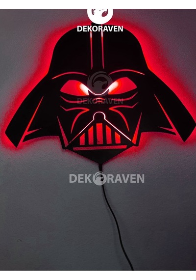 Darth Vader Led Işıklı Ahşap Tablo (523524502) Darth Vader Led Işıklı Ahşap Tablo (523524502)