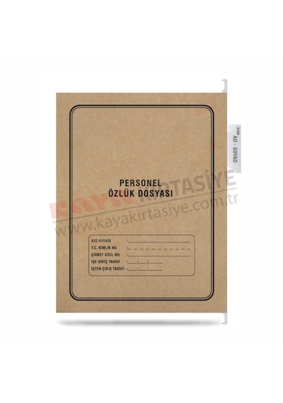 Tuna Askılı Personel Özlük Dosyası 4 Lü P3003
