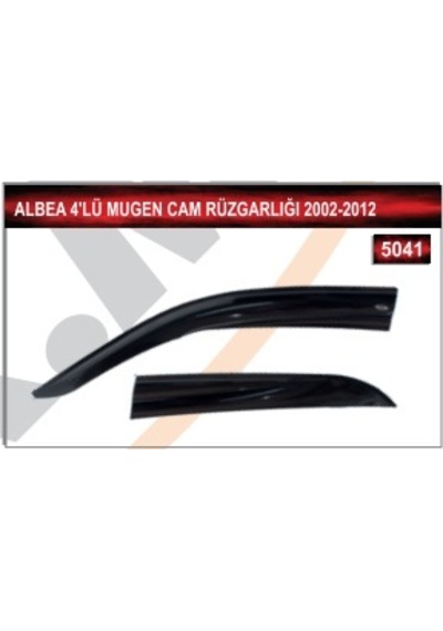 Fiat Albea 2002 - 2012 4'Lü Mugen Cam Rüzgarlığı