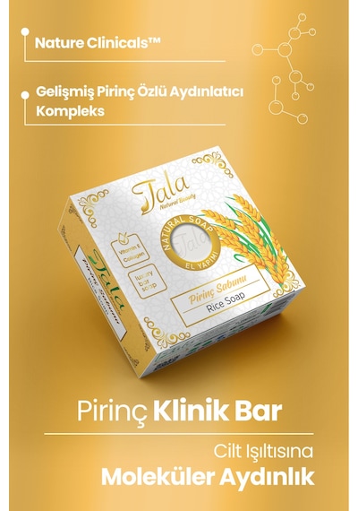 Tala Doğal Cilt Beyazlatıcı Aydınlatıcı Pirinç Sabunu 150 G