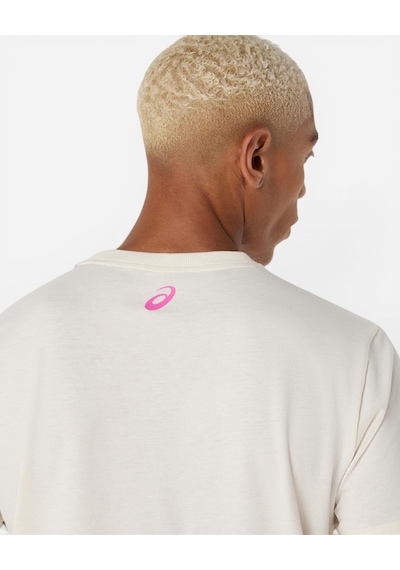 Asics Court Core Graphıc Tee Erkek Bej Kısa Kollu Tshirt 2041a355-100