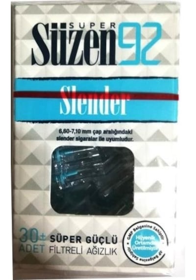 Süper Süzen 92 Slender Filtre Ağızlık 30'Lu