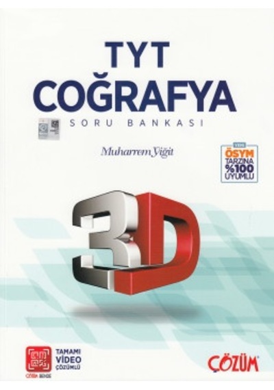 3D Yayınları Tyt Coğrafya Tamamı Video Çözümlü Soru  Bankası