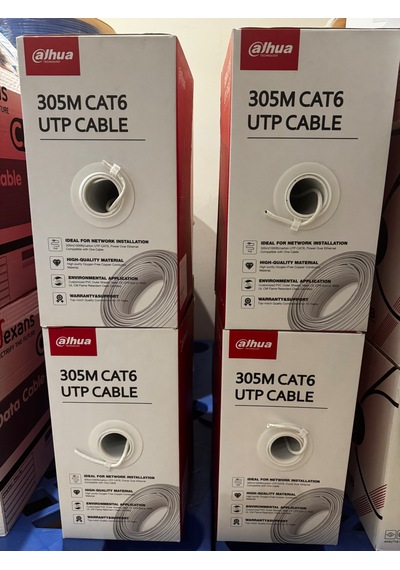 Dahua Cat 6 Halogen Free Pfm920ı-6un-c Utp 23awg 305 Metre Beyaz