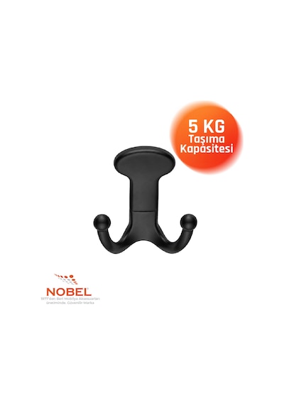 Melon Askı, Metal Vestiyer Askısı, Matsiyah, Duvar Ve Dolap Askılığı 5'li Set Vidalı Matsi Yah