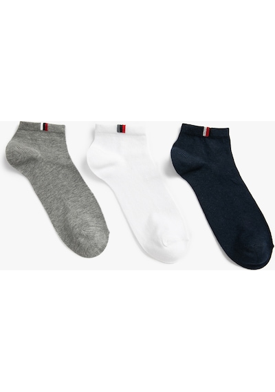 Koton 3'lü Patik Çorap Seti Lacivert 3sam80181aa 3SAM80181AA616 Lacivert - Mavi