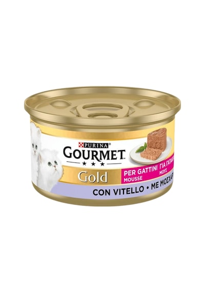 Gourmet Gold Kitten Mousse Veal Dana Etli Yavru Kedi Konservesi 85gr