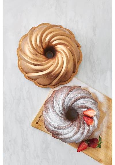Karaca  Cake Pro Pare Döküm Kek Kalıbı Gold 24 cm