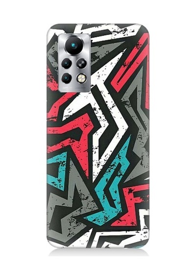 Infinix Note 11 Pro Uyumlu Grafiti Mozaik Desenler Desenli Silikon Kılıf