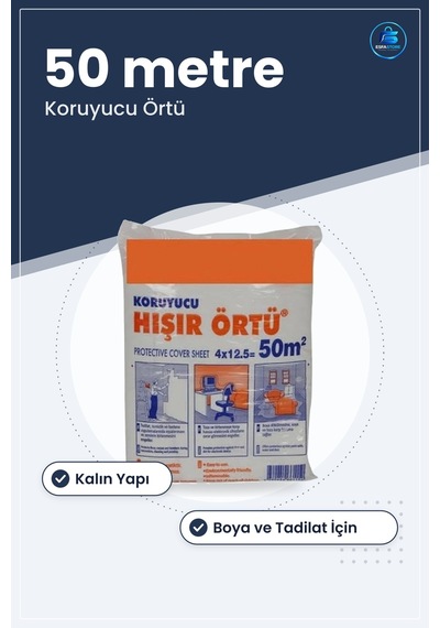 Kalın 50 Metre Koruyucu Zemin Örtüsü Ambalaj Malzemesi Boya Tadil