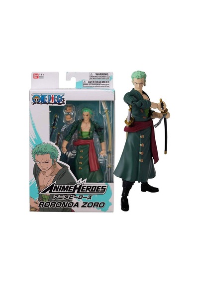 Bandai Anime Heroes One Piece - Roronoa Zoro Action Figür 16 Cm
