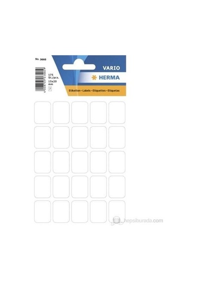 Herma Varıo Etıket 15x20mm Beyaz
