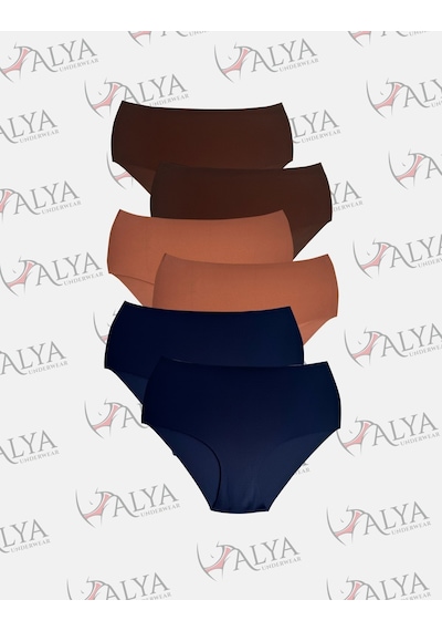 Alya Underwear Kadın Dikişsiz Külot Lazer Kesim Yüksek Bel İz Yapmayan Büyük Beden Hayalet Külot İzbırakmaz 6'lı Paket Kiremit - Kahve - Lacivert Alya Underwear Kadın Dikişsiz Külot Lazer Kesim Yüksek Bel İz Yapmayan Büyük Beden Hayalet Külot İzbırakmaz 6'lı Paket Kiremit - Kahve - Lacivert