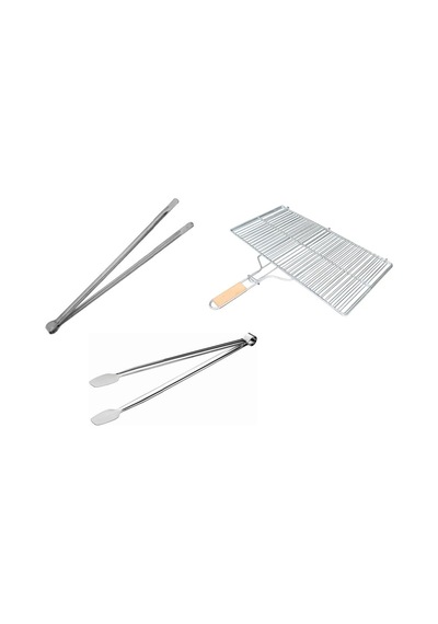 60 Cm Izgara Teli + 40 Cm Et Maşası + 40 Cm Köfte Maşası Magal Se