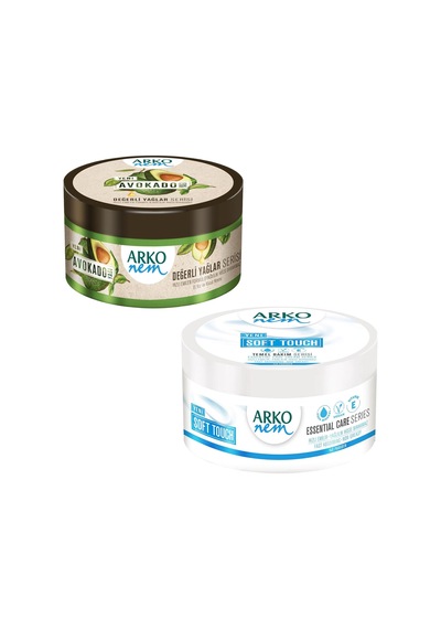Arko Nem Avokado Değerli Yağlar 250 ML + Arko Soft Touch Nemlendirici Krem 250 ML