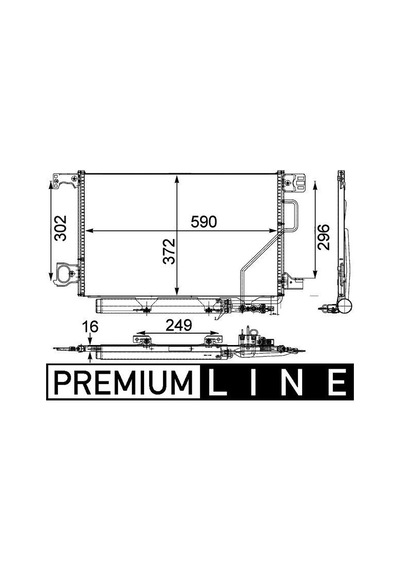 Mahle Ac450000p Klima Radyatörü Mercedes W203 Cl203 S203 C209 A209 A2035002154 -