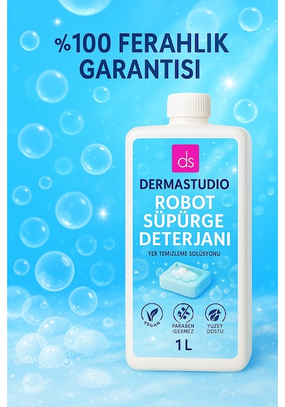 Robot Süpürge Deterjanı Beyaz Sabun 1 L Yer Temizleme Solüsyonu Tekli