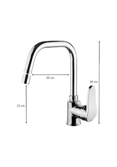Vilas Elmas S-Line 360 Derece Oynar Başlıklı Lavabo Bataryası