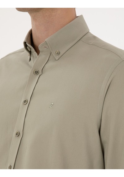 Pierre Cardin Erkek Su Yeşili Gömlek Desenli 50316736-vr048 Su Yeşili