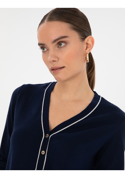 Pierre Cardin Kadın Lacivert Hırka Triko 50316344-vr033 Lacivert