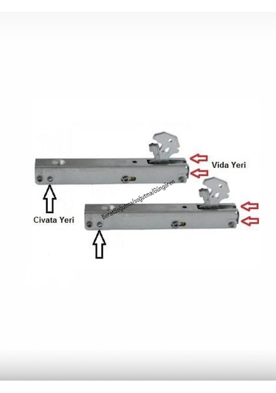 Franke Dominox 4 Numara Fırın Kapak Menteşesi