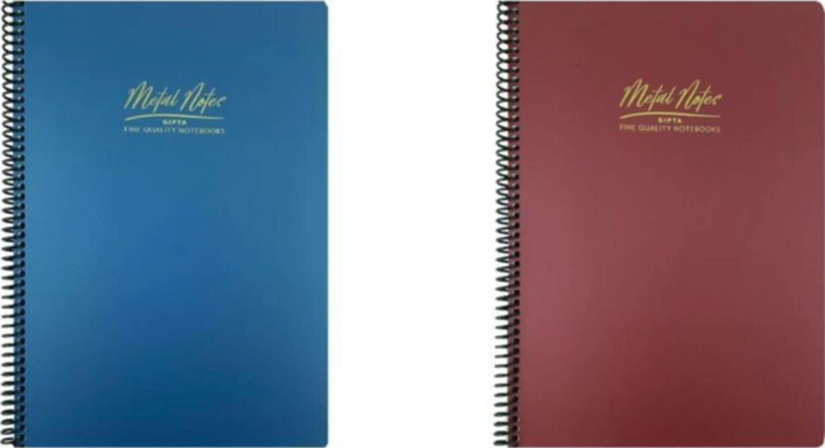 Metal Notes A4 Spiralli Defter Pp Kapak 80 Yaprak 1 Kareli + 1 Çizgili Karışık