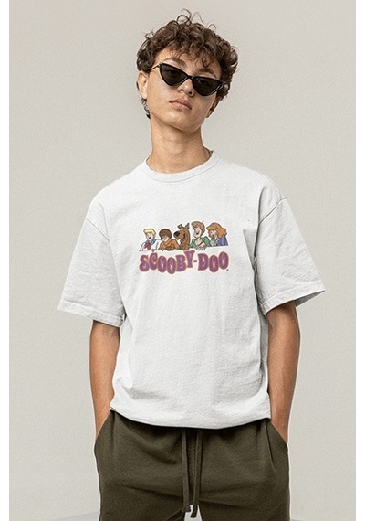 Scooby Doo Karakterler Beyaz Tişört