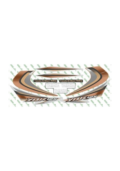 Yamaha Ybr 125 Uyumlu 2010 Sarı Sticker Set Standart