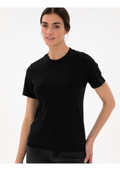 Pierre Cardin Kadın Siyah Tişört 50302474-vr046