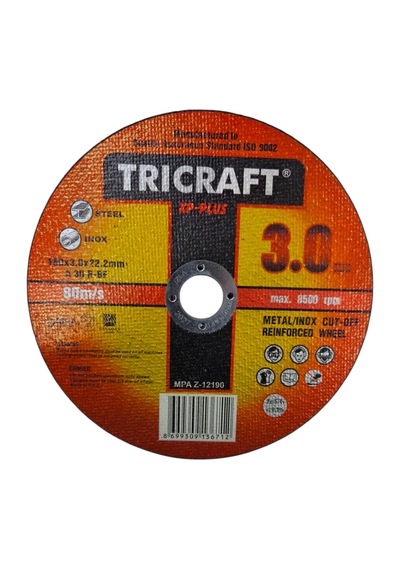 Tricraft Metal Kesici Taş 30 Adet 180x3 X22.23mm