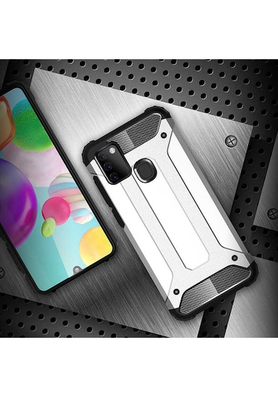 ​​Samsung Galaxy Uyumlu A21S - Kilif Darbe Önleyici Zirh Tank Kapak