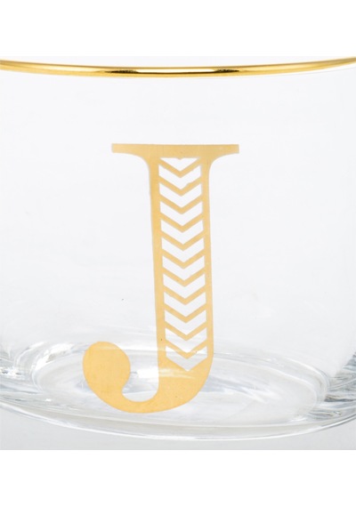 Mudo Home Monogram Bardak - J 300ml Altın