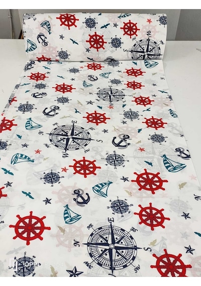 Lionas Metrelik Kumaş Nevresimlik Kumaş 100x240 Cm Mavi