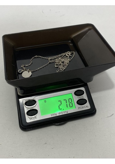 L Motifli 925 Ayar Gümüş Kolye 2,75 Gram Çok Renkli