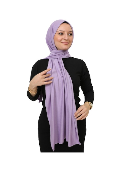 Modish Group Şal Tesettür Başörtüsü Premium Kumaş Eşarp Uzun Islami Giyim Viskon - Lila Lila