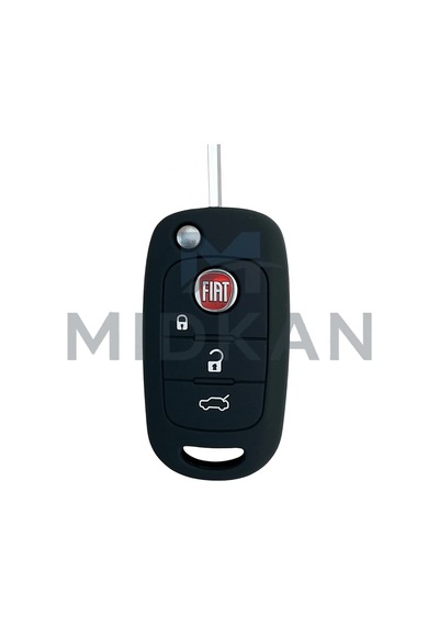 Fiat Egea Silikon Anahtar Kılıfı Siyah Renk