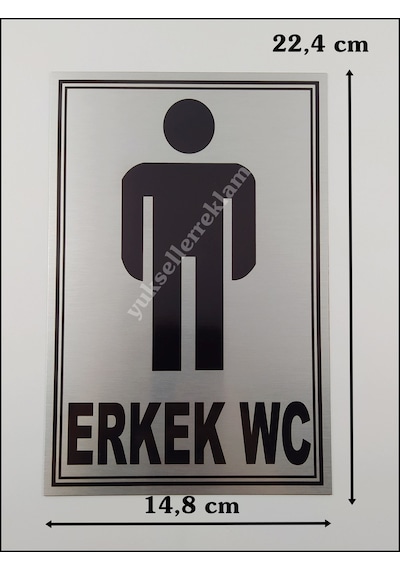 Kadın Erkek Çift Yönlendirme Wc Tabelası (460496263)