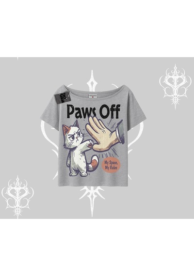 Startmore Startmore Procatstinator Kedi Baskılı Oversize Crop Tshirt Siyah