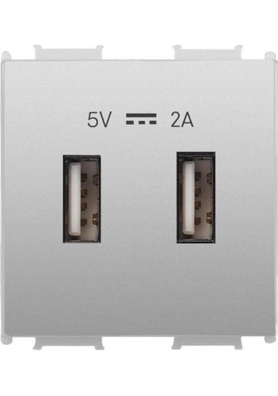 Viko Panasonic Thea Modüler Metalik Beyaz Usb Şarj Prizi Alt+kapak 2m 5v-2a - Wvtt22314mw-tr