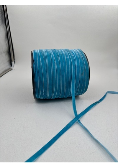Paşateks- 1 Cm Düz Kadife-5 Metre -z.mavi