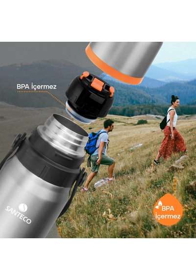 Santeco Kahve Termosu 650 Ml-gri Gri