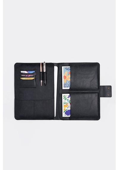 Necati Çanta Apple Uyumlu MacBook Air Pro 13-14 Inç Organizer Evrak & Laptop & Tablet Çantası - Siyah Siyah