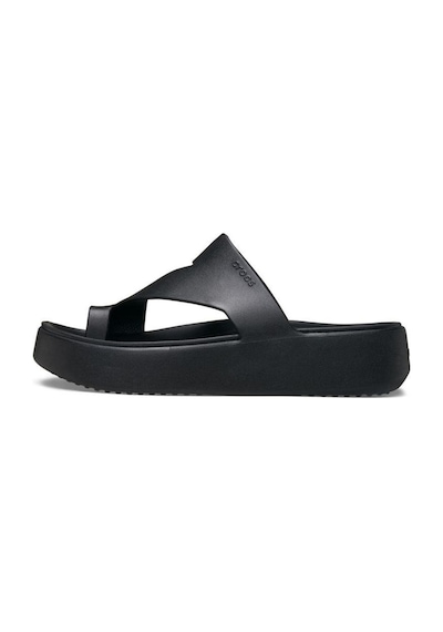 Crocs 210834-001 Getaway Platform Toe Loop Spor Terlik-12722 Black