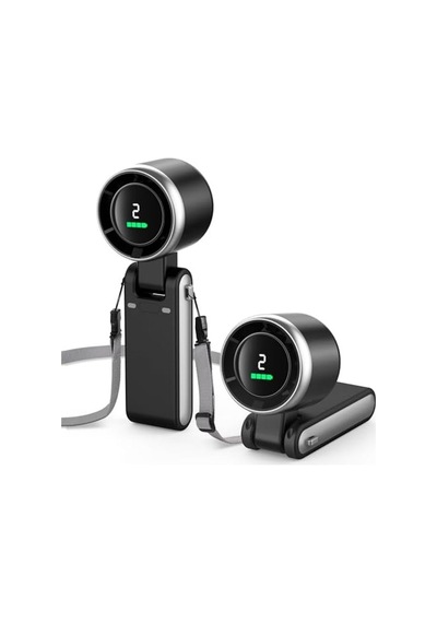 Katlanabilir Mini Vantilatör, 5 Kademeli Led Ekran Ve Taşınabilir Tasarım