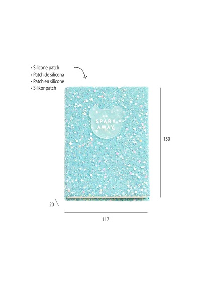 Mr Defter-b2f Parlak Defter Mavi Noktalı Çok Renkli