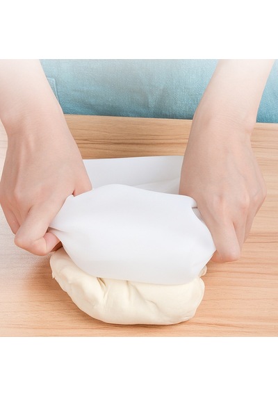 River World Orta Hamur Torbası Silikon Şeffaf Hamur Yoğurma Torbası Ekmek Makarna Mantı  Hamuru Kolay Yoğurma