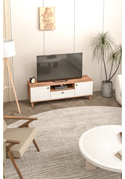 Bohem Tv Ünitesi 150 Cm Mdf Kapak Beyaz