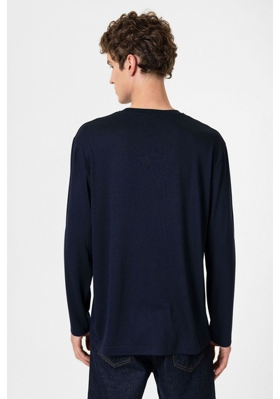 Antioch Relaxed Fit Basic Erkek T-shirt Lacivert
